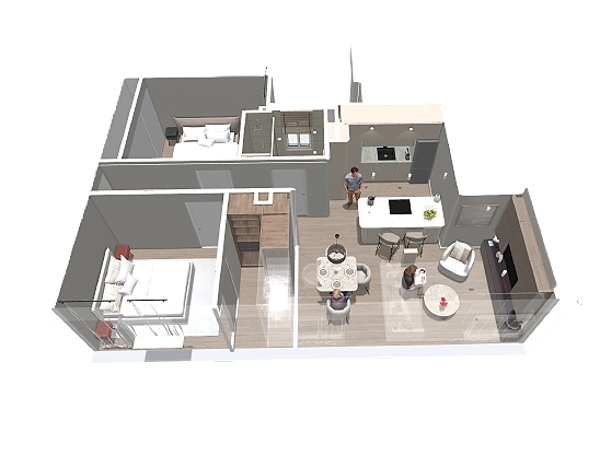 Oficinas en Madrid - Infografía 3D